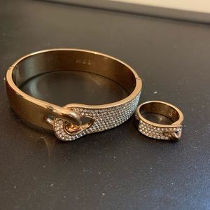 Swarovski bangle/ring set